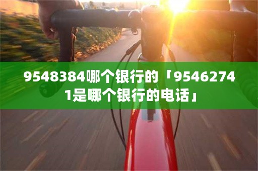 9548384哪个银行的「95462741是哪个银行的电话」-图1