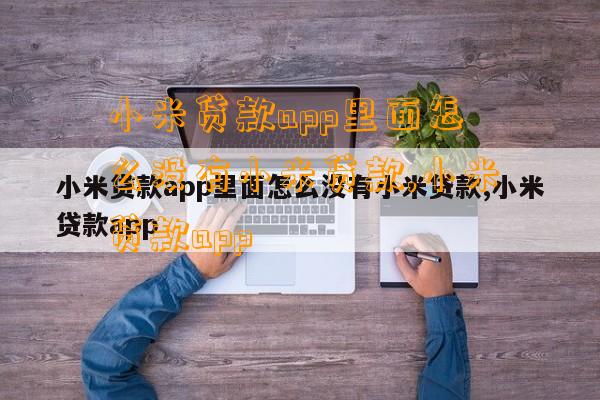 小米贷款app里面怎么没有小米贷款,小米贷款app  第1张